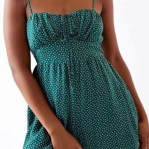 Pacsun LA Hearts Green Floral Rhomper Size Large